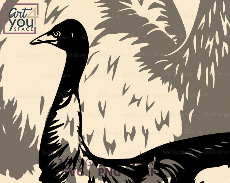 Download Cute Emu svg Cricut australian bird vector farm animal png | Etsy