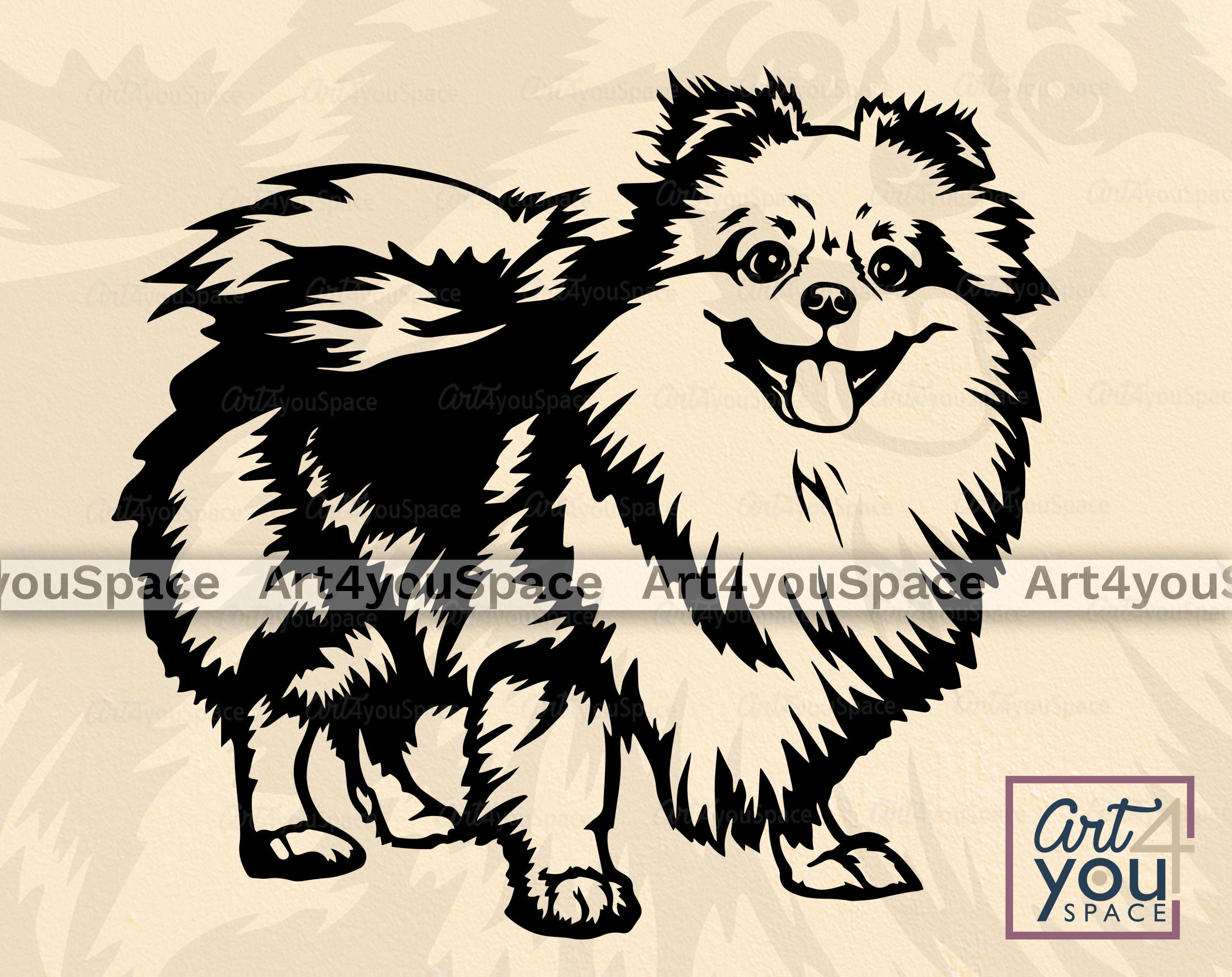 Pomeranian Svg Dog SVG File for Cricut Cute Pet Face Body - Etsy Canada