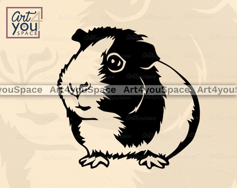Download Guinea Pig Svg files for Cricut cute pet clipart Domestic ...