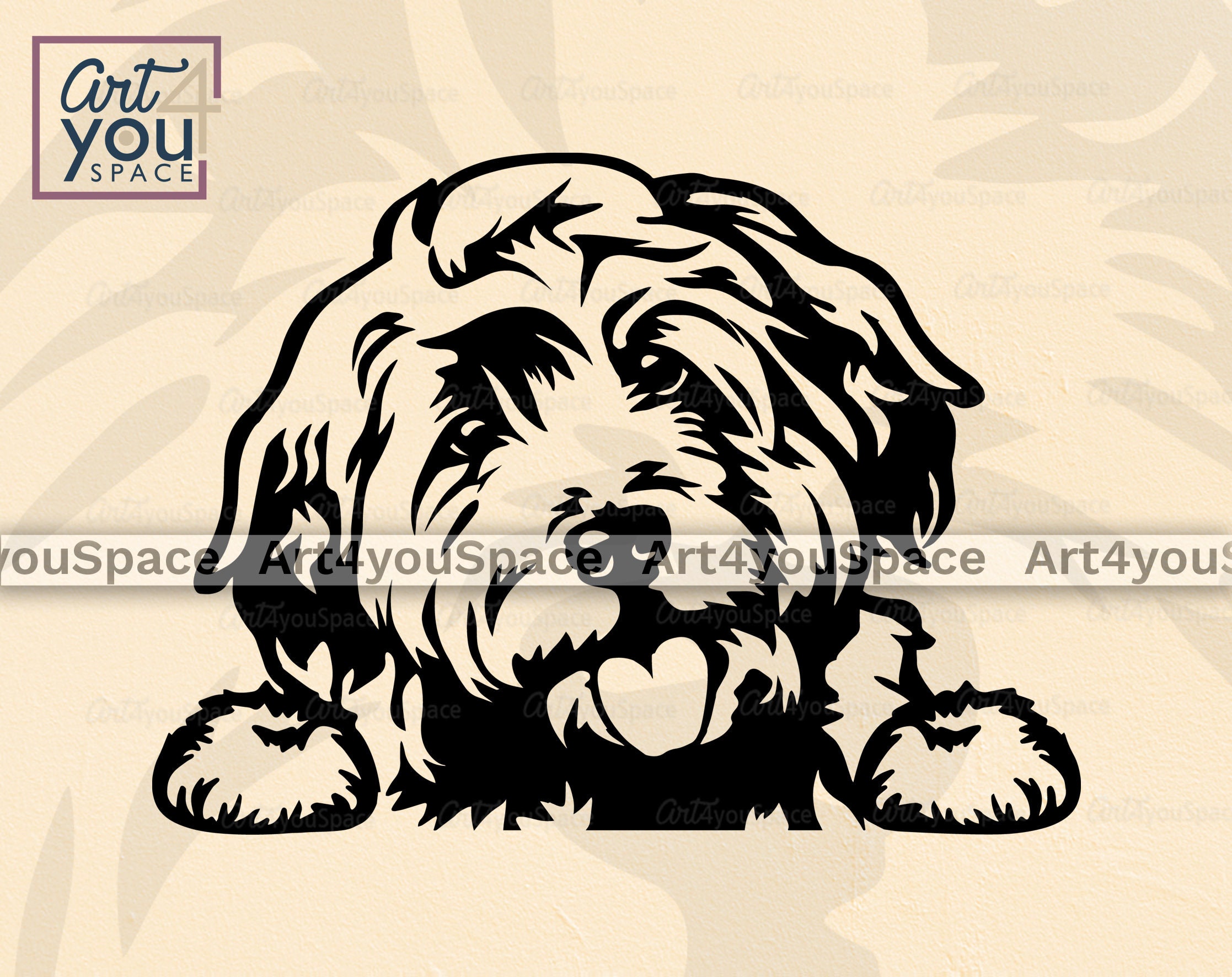 Cockapoo Dog SVG Cricut Cute Puppy Clipart Download PNG | Etsy