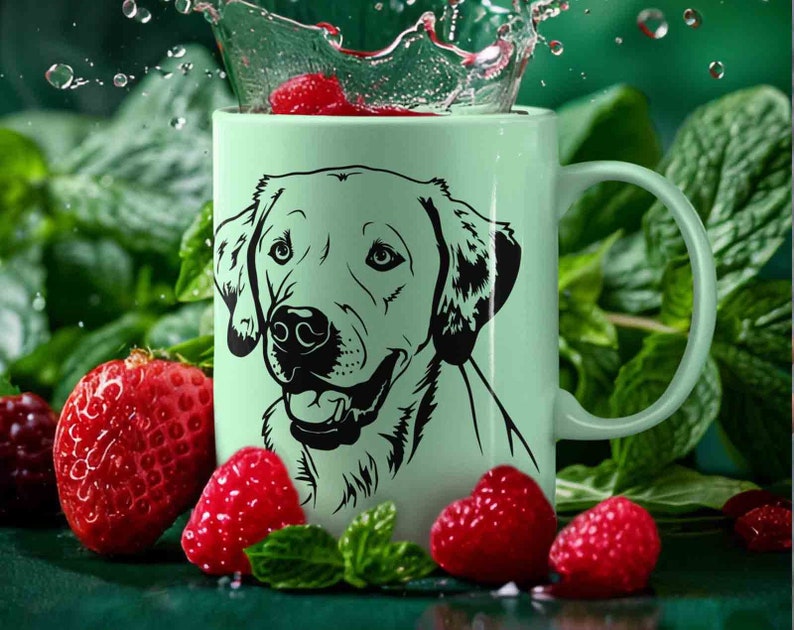 Labrador Svg Files for Cricut, Dog Clipart Yellow Lab Breed Vector ...