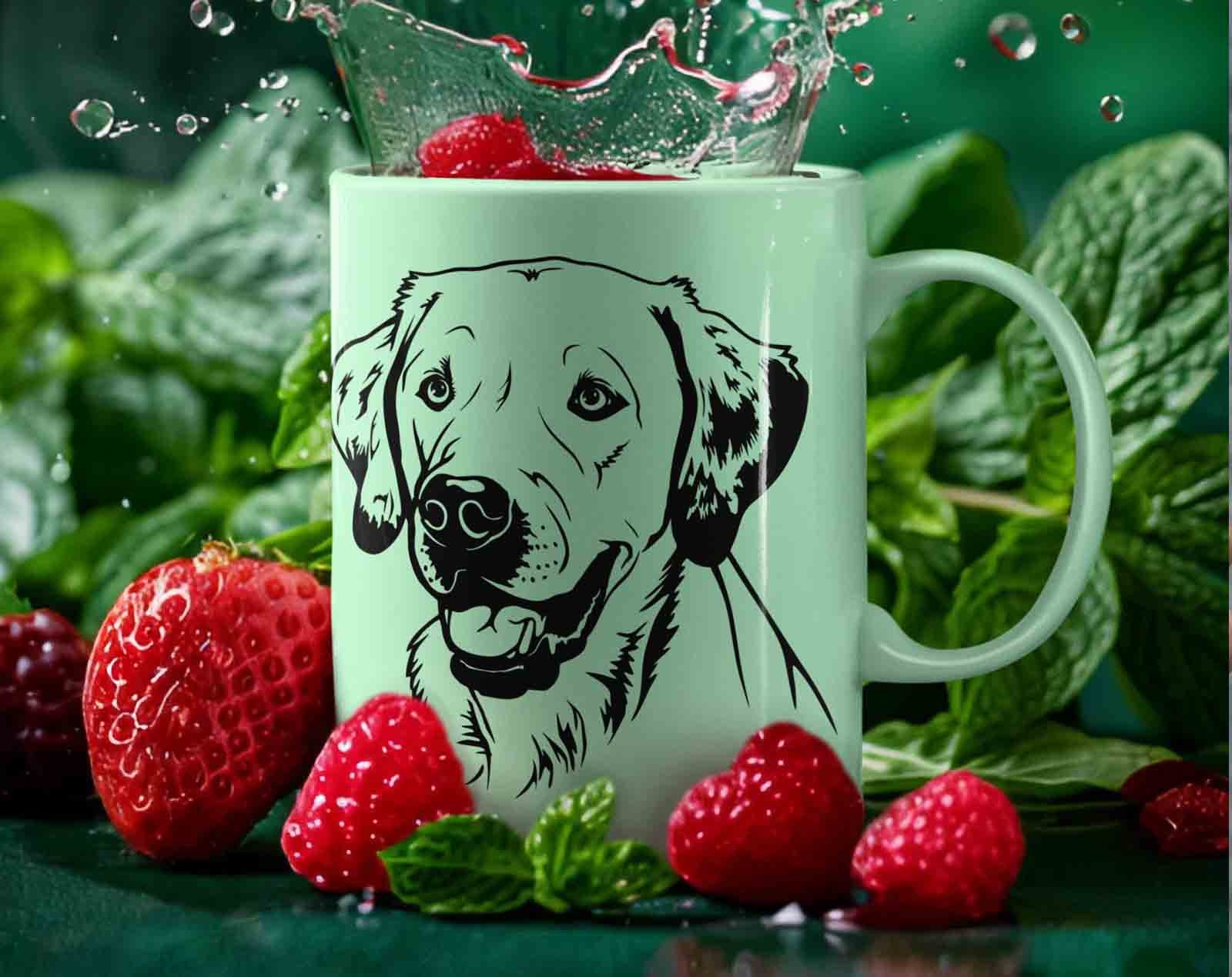 Labrador Svg Files for Cricut, Dog Clipart Yellow Lab Breed Vector ...