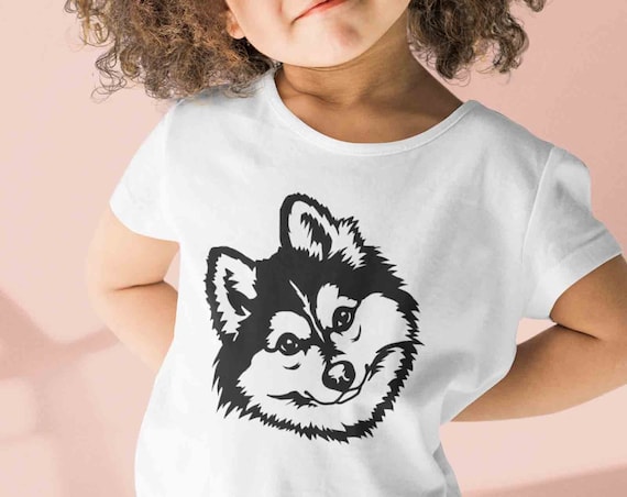 Pomsky Svg, Dog SVG File for Cricut, Cute Pet Face Clipart