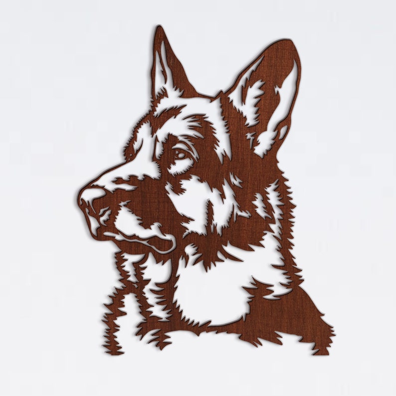 German Shepherd Svg Dog Svg Cricut Laser Cut Vector Dxf - Etsy