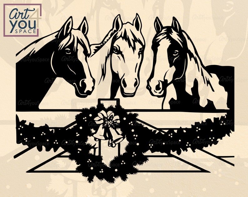 Download Horse Christmas Svg bundle cricut xmas Vector funny Farm ...
