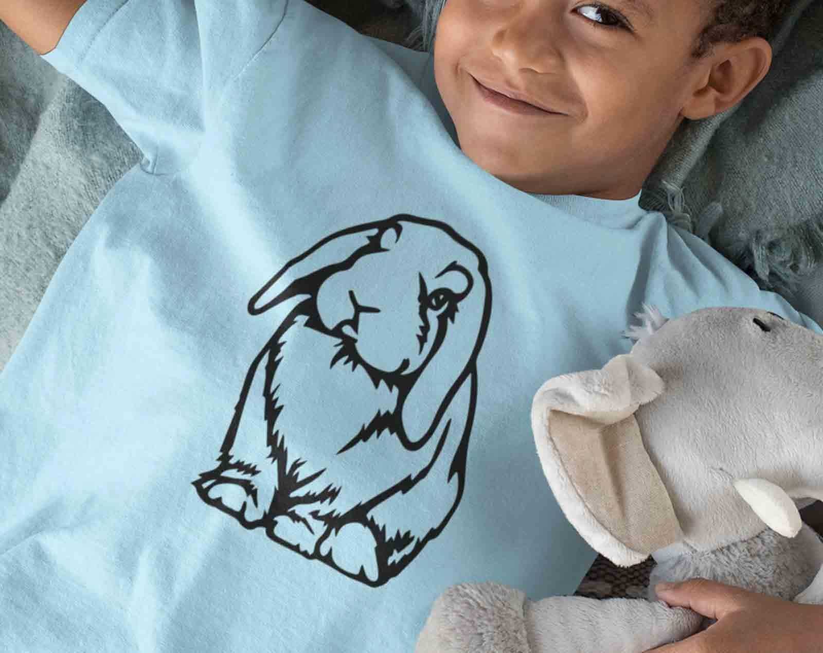 Rabbit SVG / Lop Eared Bunny Outline / Cricut Projects / Dxf Files for ...