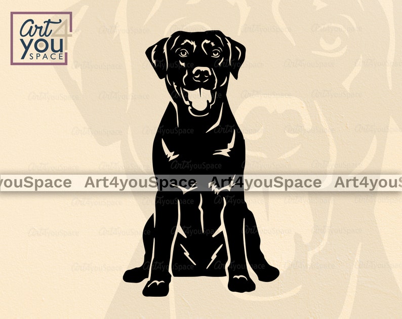 black Labrador svg