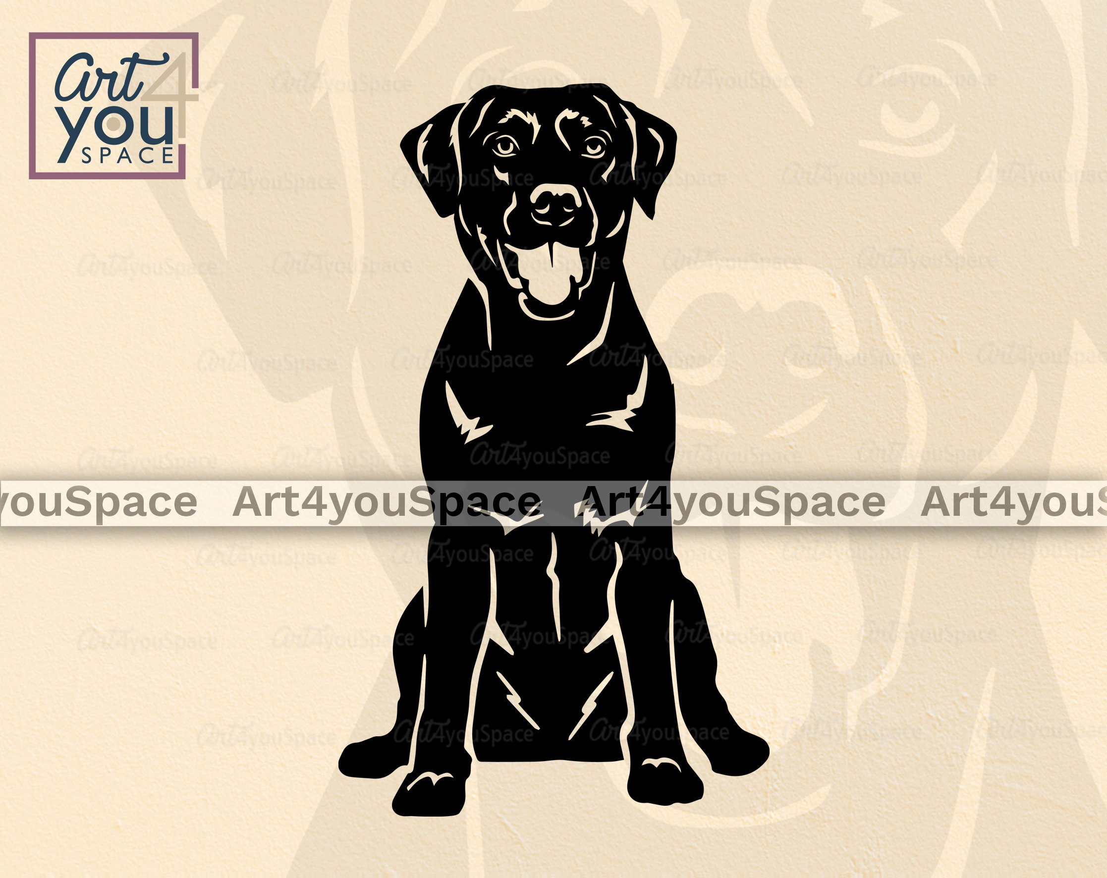 Labrador Svg Files for Cricut, Dog Svg Clipart Instant Download, Lab ...