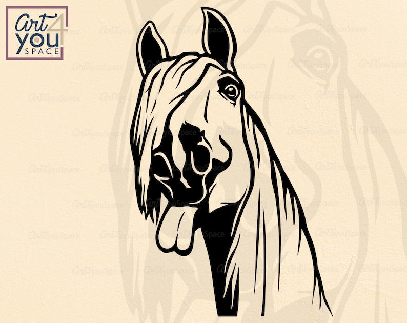 Download Funny Horse Svg cricut farm animal vector clipart ...