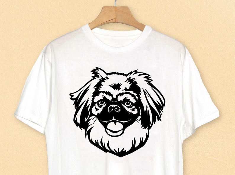 Pekingese svg dog svg file for cricut funny puppy face | Etsy
