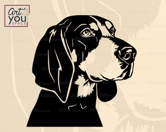 BLUETICK COONHOUND Svg Files for Cricut Hunting Dog Vector - Etsy