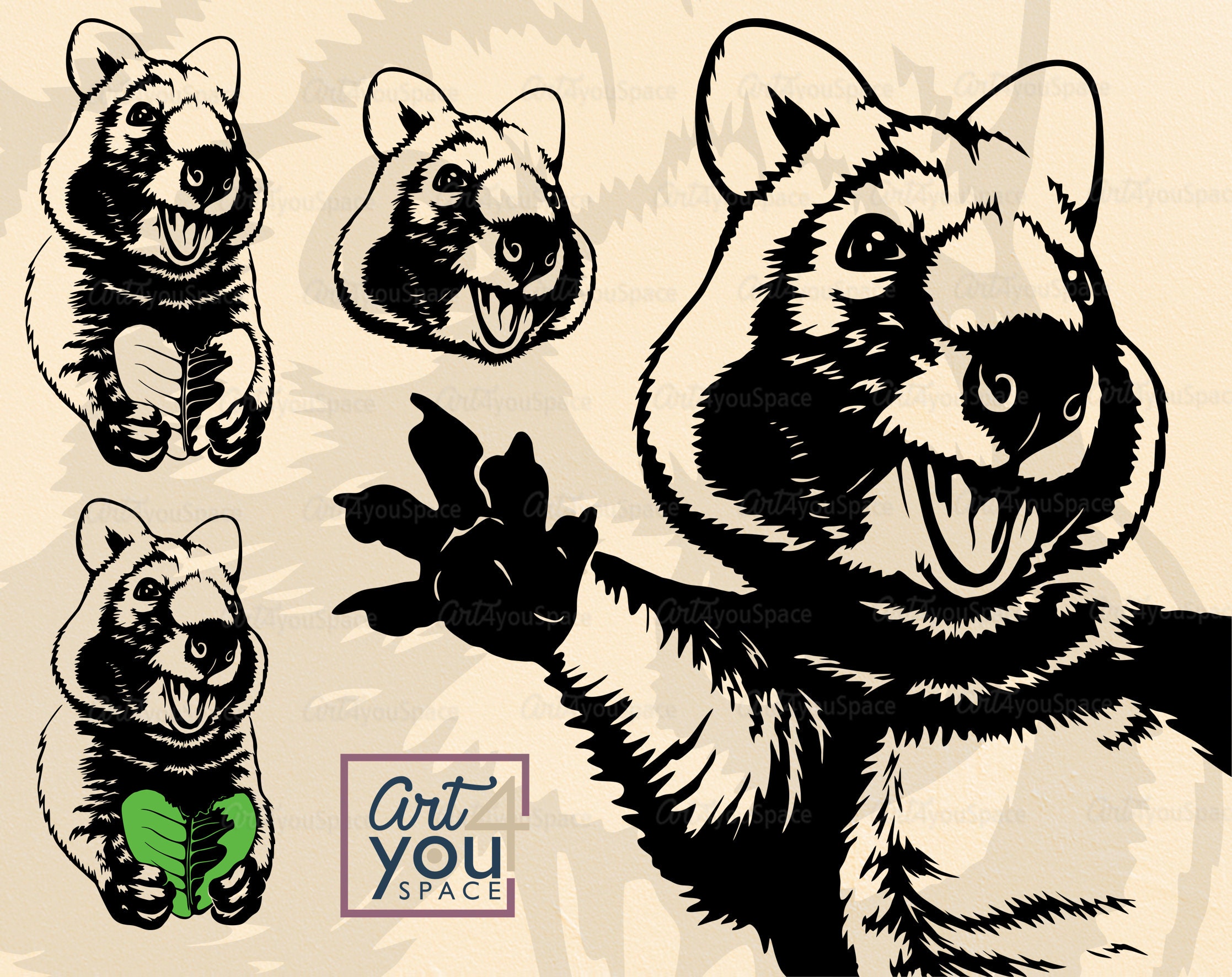 Download Quokka Svg Cricut Cute Australian Animal Marsupial Peeking Etsy