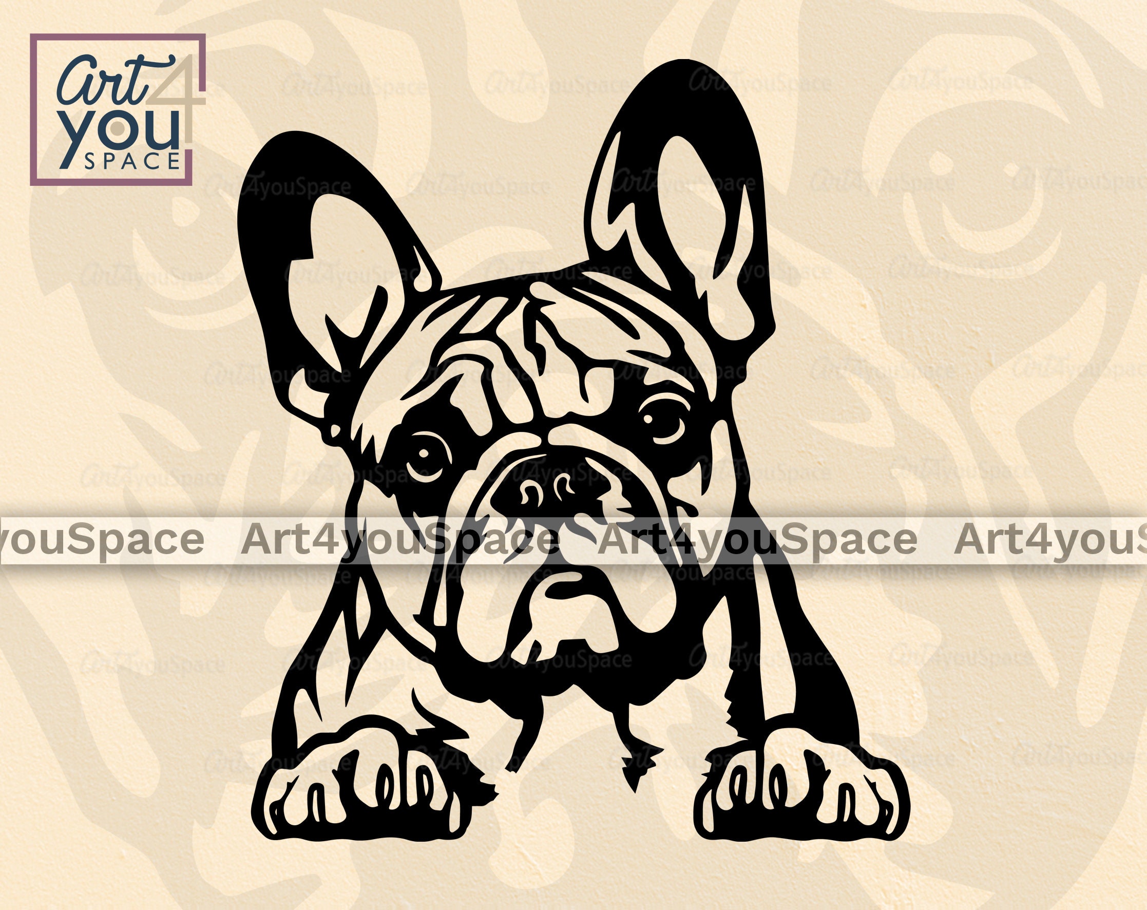 French Bulldog SVG Frenchie svg funny dog clipart cricut | Etsy