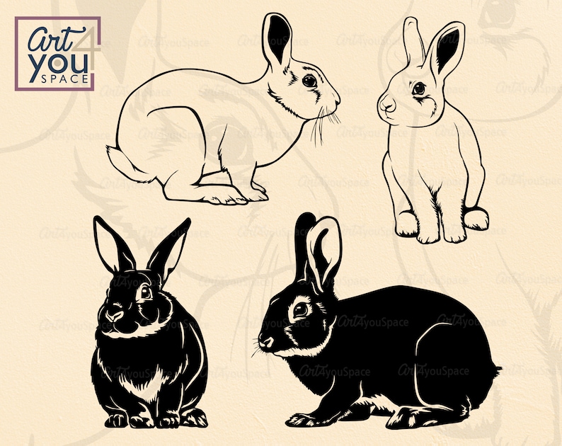 Download Rabbit SVG Bunny svg files for cricut Easter farm animal ...