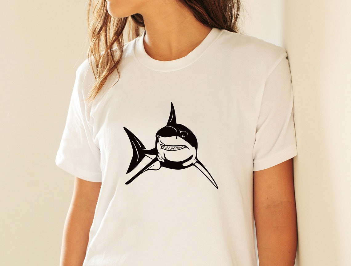 Shark Svg Svg File for Cricut Ocean Fish Mascot Clipart - Etsy