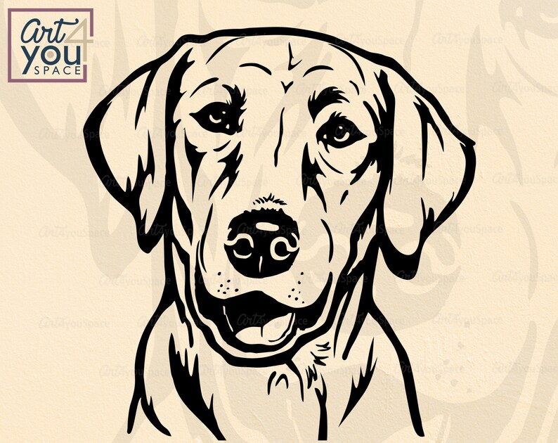 printable Head Labrador Retriever svg cricut download t shirt stencil ...