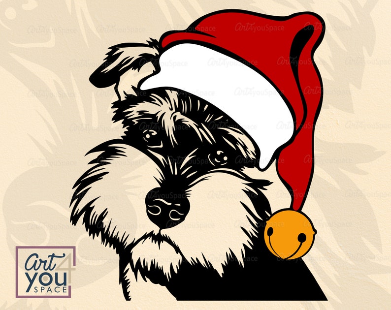 Download Svg Miniature schnauzer Christmas mini schnauzer dog svg ...