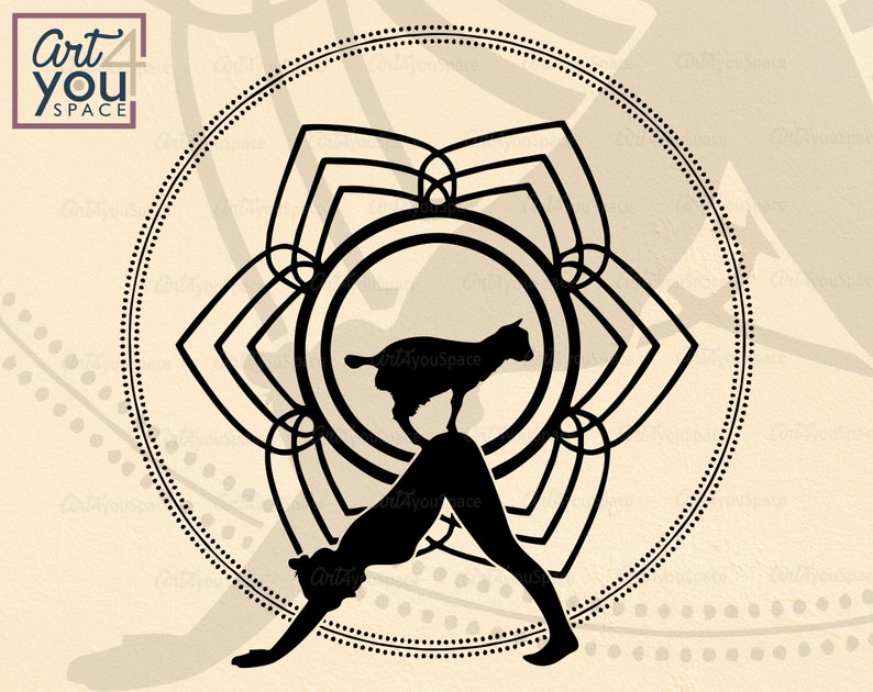 Download Goat yoga Svg cricut Mandala sign Animal Clipart mandala ...