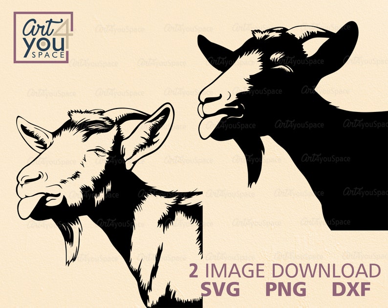 Download Goat svg funny peeking goat Ibex dairy goat funny animal ...