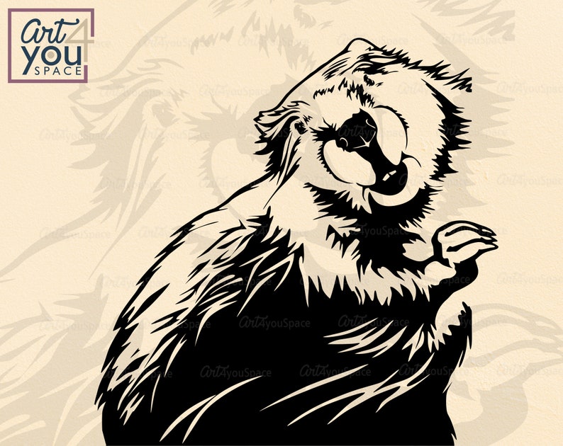 Download Beaver svg files for Cricut funny woodland Animal clipart ...