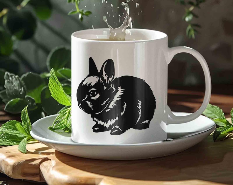 Netherland dwarf rabbit svg