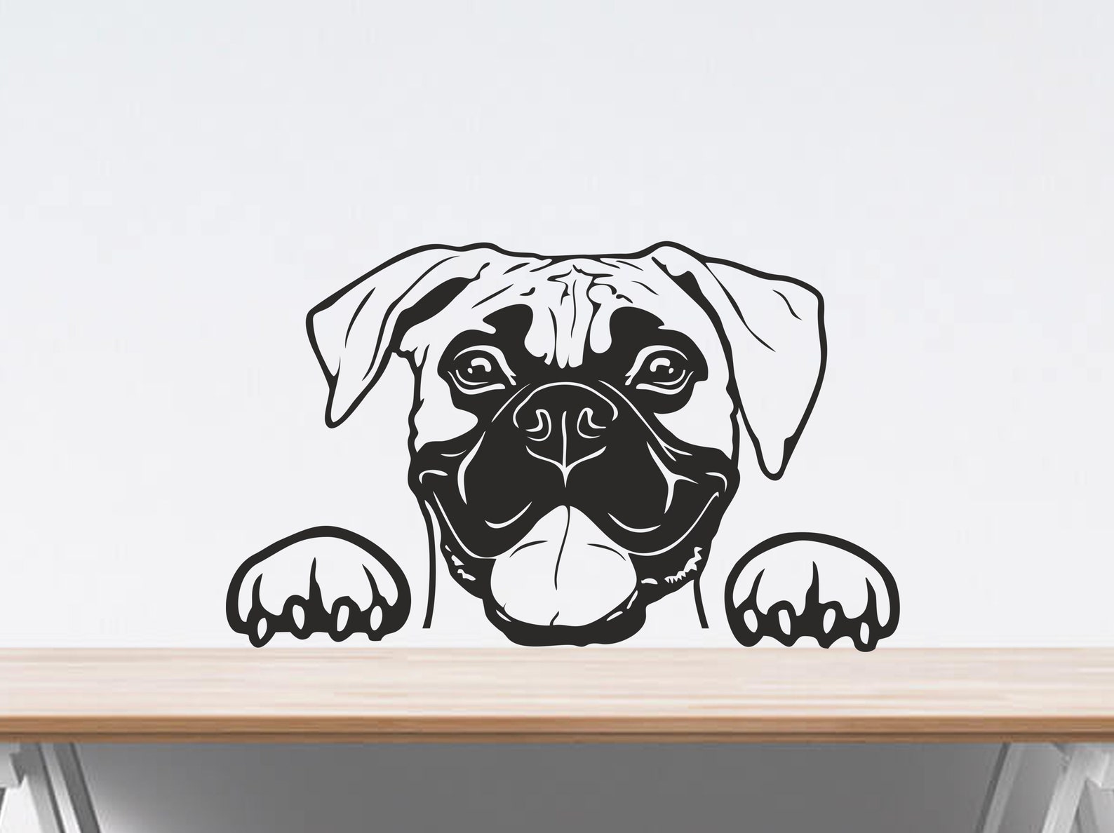 Download Cute Boxer svg Dog breed DOG MOM animal face head funny | Etsy