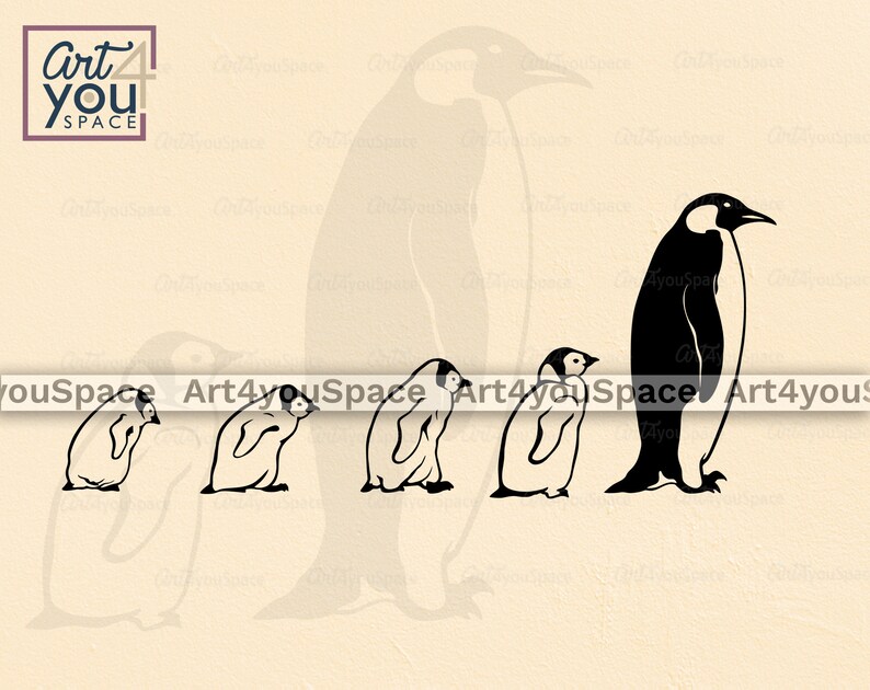 Download Penguin Svg files for Cricut Penguins family mom baby | Etsy