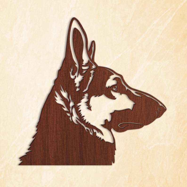German Shepherd Svg Dog Svg Cricut Laser Cut Vector Dxf Etsy