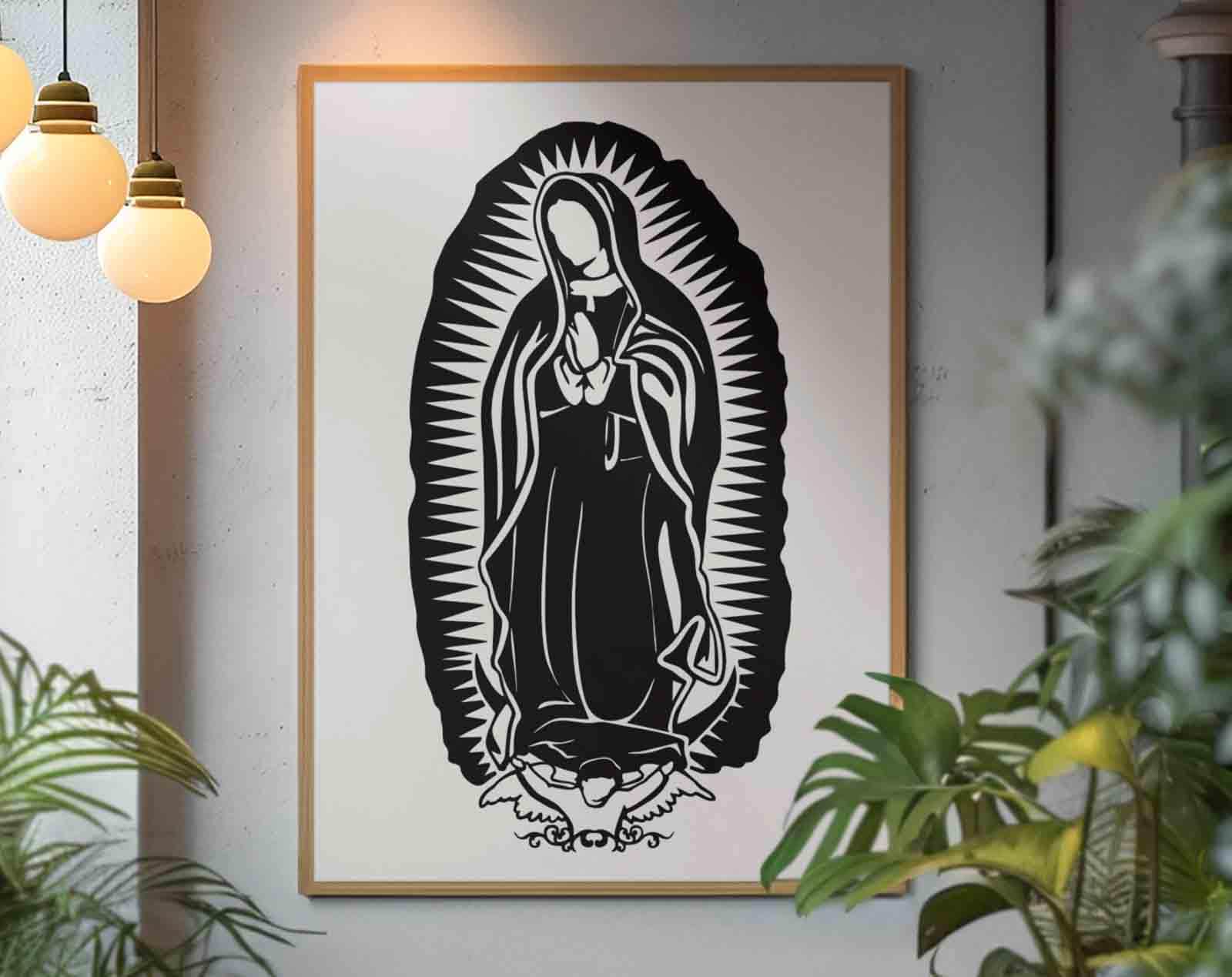 グアダルーペの聖母 SVG、聖母マリアのクリップアート、神の母マリアの