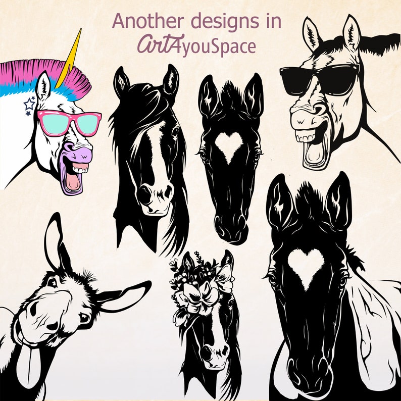 Download Horses Svg files for cricut Vector Farm animals clipart ...