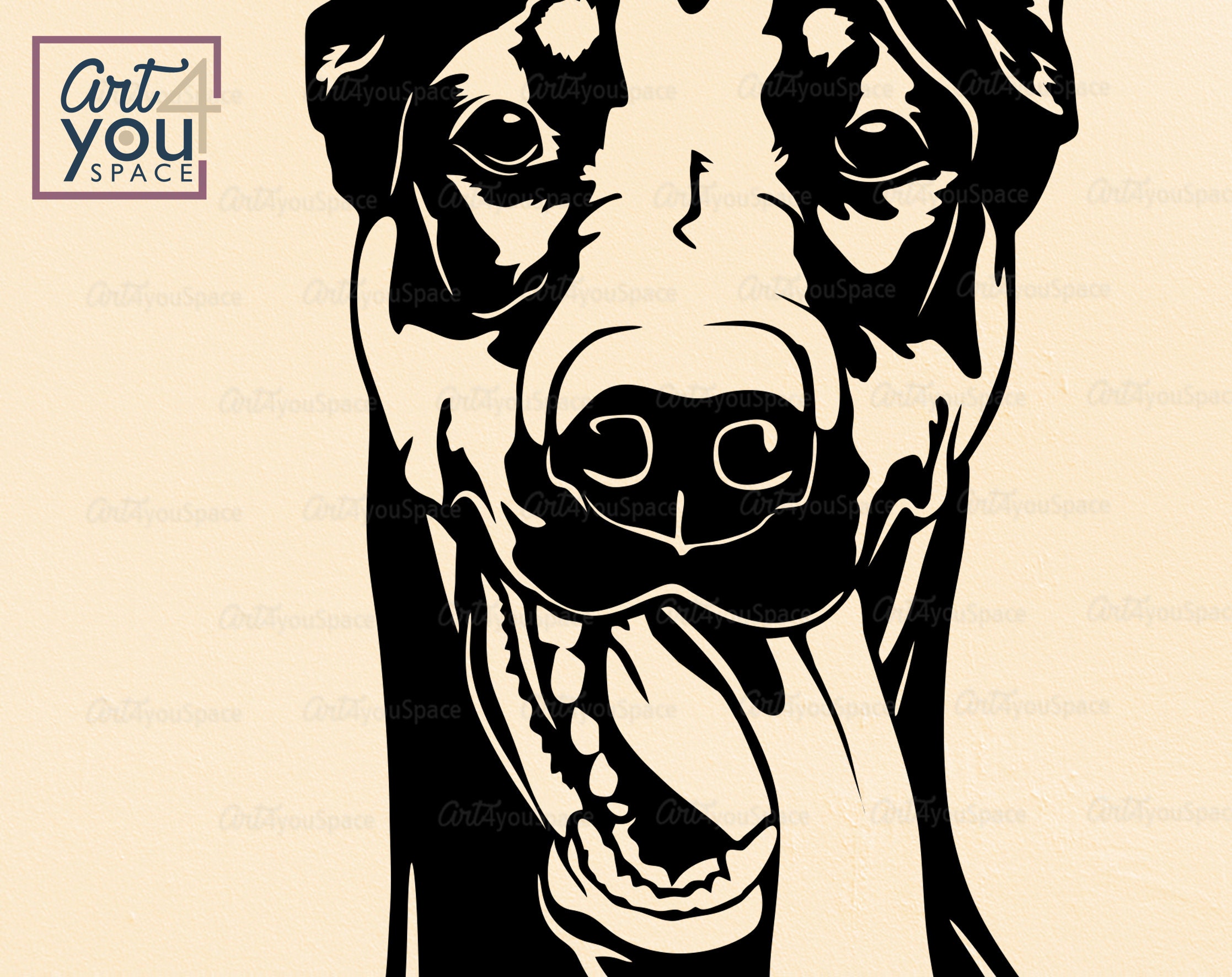 Doberman Svg Dog SVG Files for Cricut Doberman Pinscher - Etsy