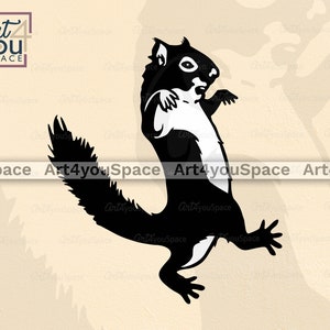 Écureuil drôle SVG, svg halloween, clipart animaux des bois, vecteur de gopher, Zombie, art imprimable png, dxf, camée de pochoir de chemise, Silhouette