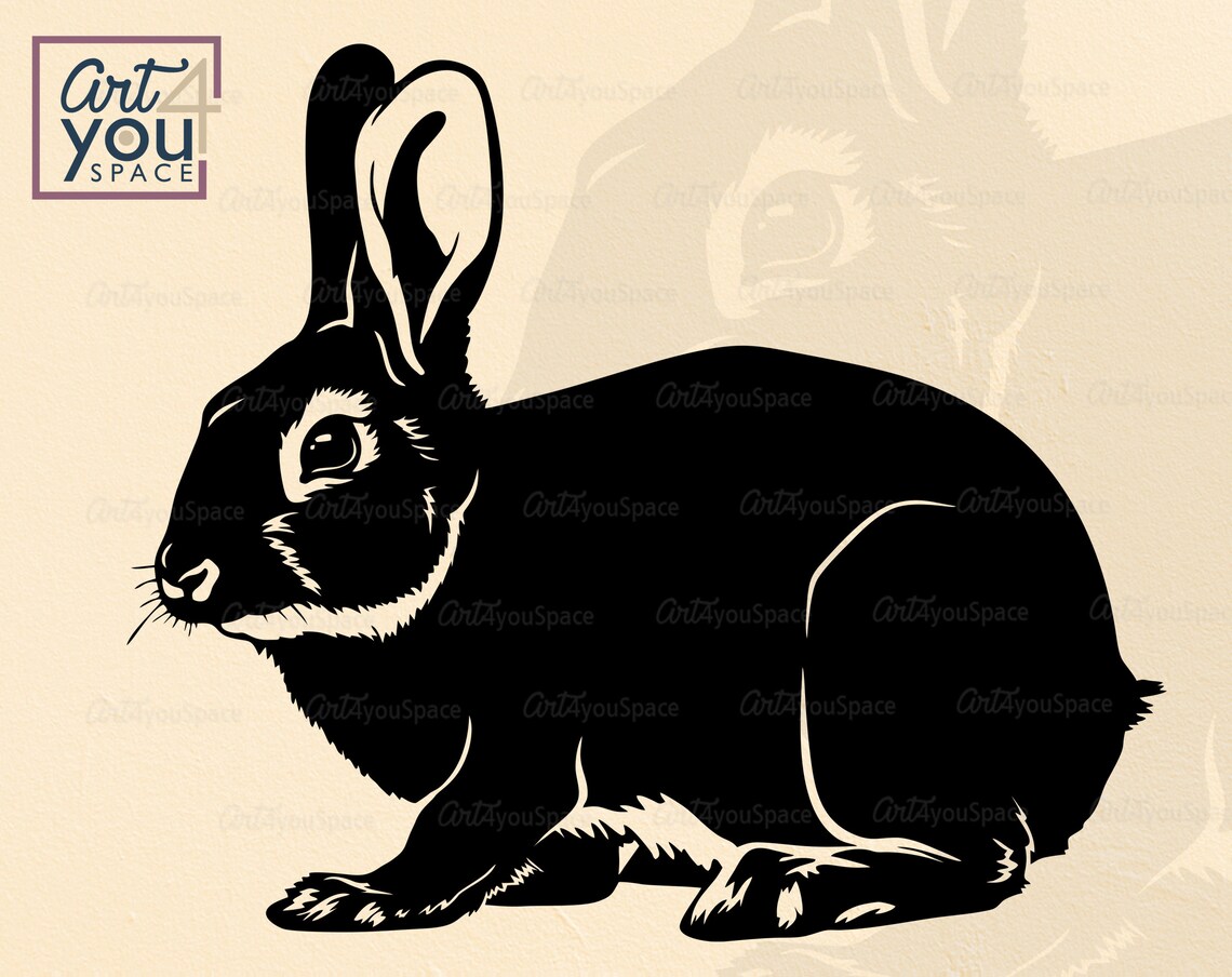 Rabbit SVG Bunny Svg Files for Cricut Easter Farm Animal | Etsy