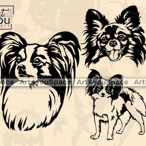 Svg Papillon, fichier svg chien pour projet Cricut, clipart corps visage drôle d'animal de compagnie, téléchargement, vecteur, dxf, art imprimable png, conception de Noël de race