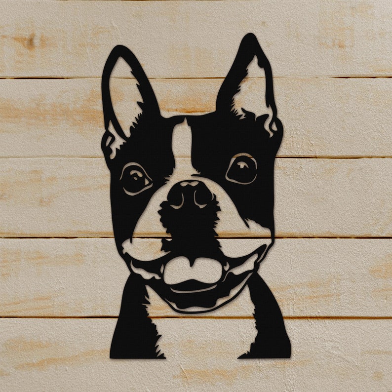 Art & Collectibles Clip Art Boston Terrier Dog Mama Monogram Frame SVG