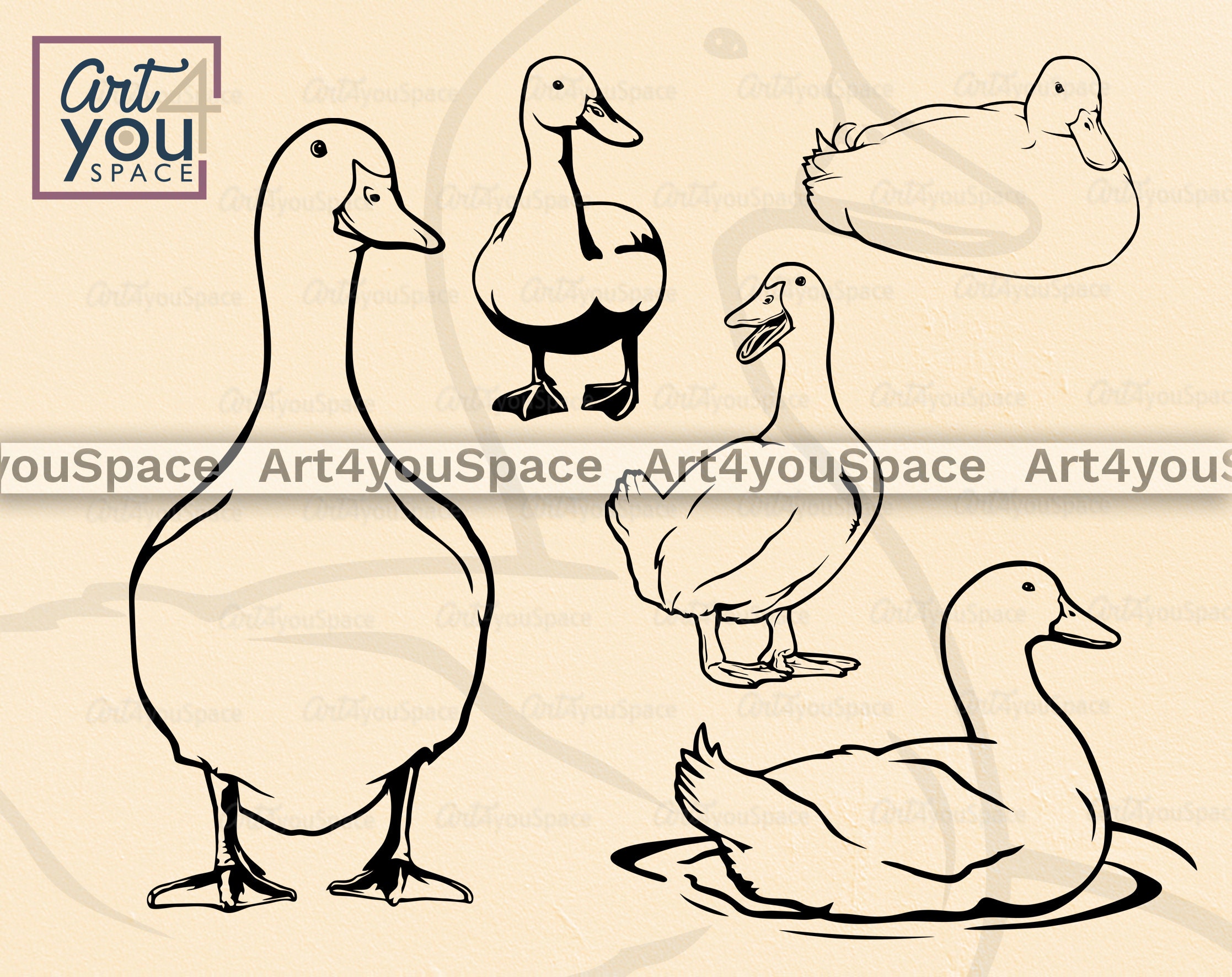 Duck Svg Files for Cricut Clipart Download Farm Life Etsy Australia