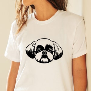 Shih Tzu Svg Dog SVG File for Cricut Cute Face Bandana - Etsy Australia
