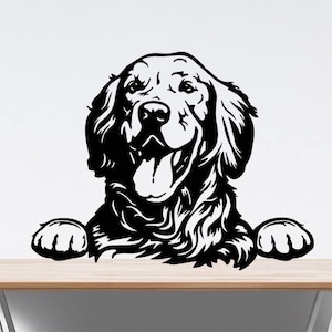 Goldie, Golden Retriever, SVG, Digitale Download, hondenliefhebber, Pet, Paw, portret, Cricut, Clipart, Afdrukbaar, vector, png, dxf