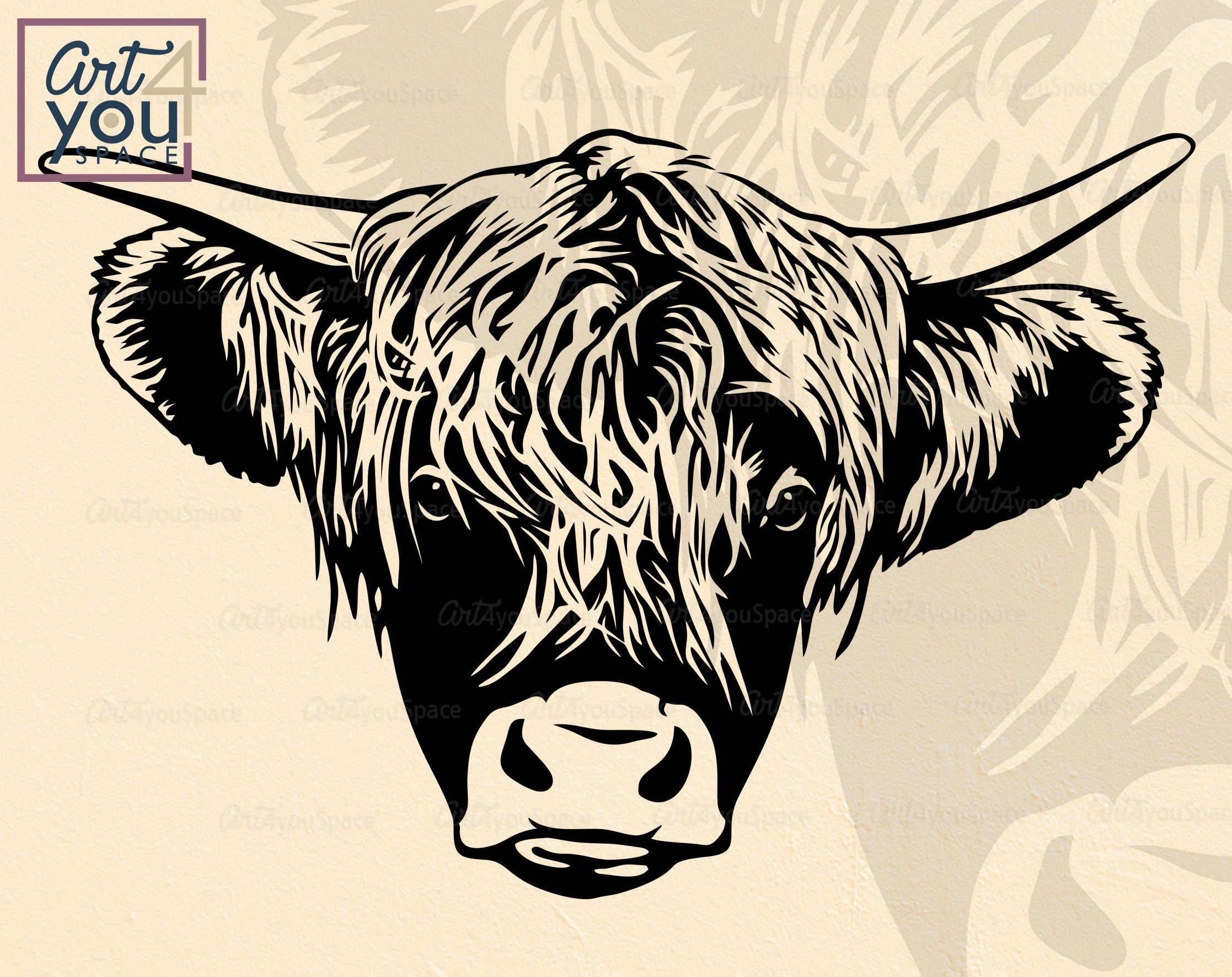 Free Free 281 Highland Cattle Svg SVG PNG EPS DXF File