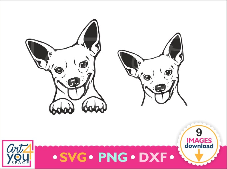 Download Chihuahua SVG bundle dog svg cricut cute animal face | Etsy