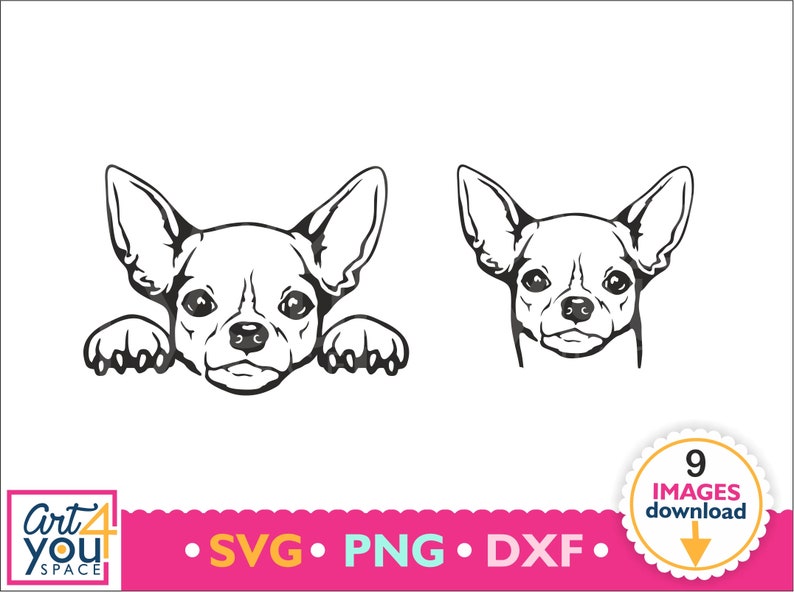 Download Chihuahua SVG bundle dog svg cricut cute animal face | Etsy
