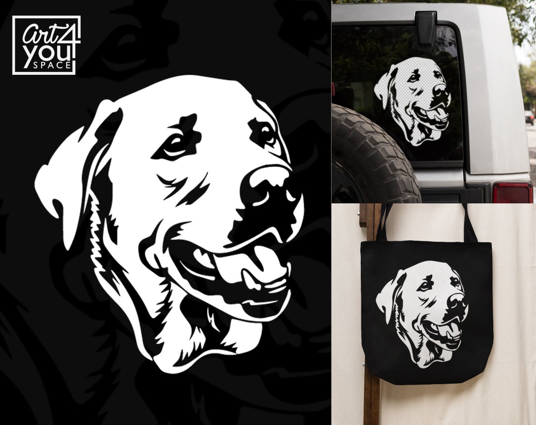 Yellow Labrador Retriever Svg File for Cricut Download, Dog Face ...