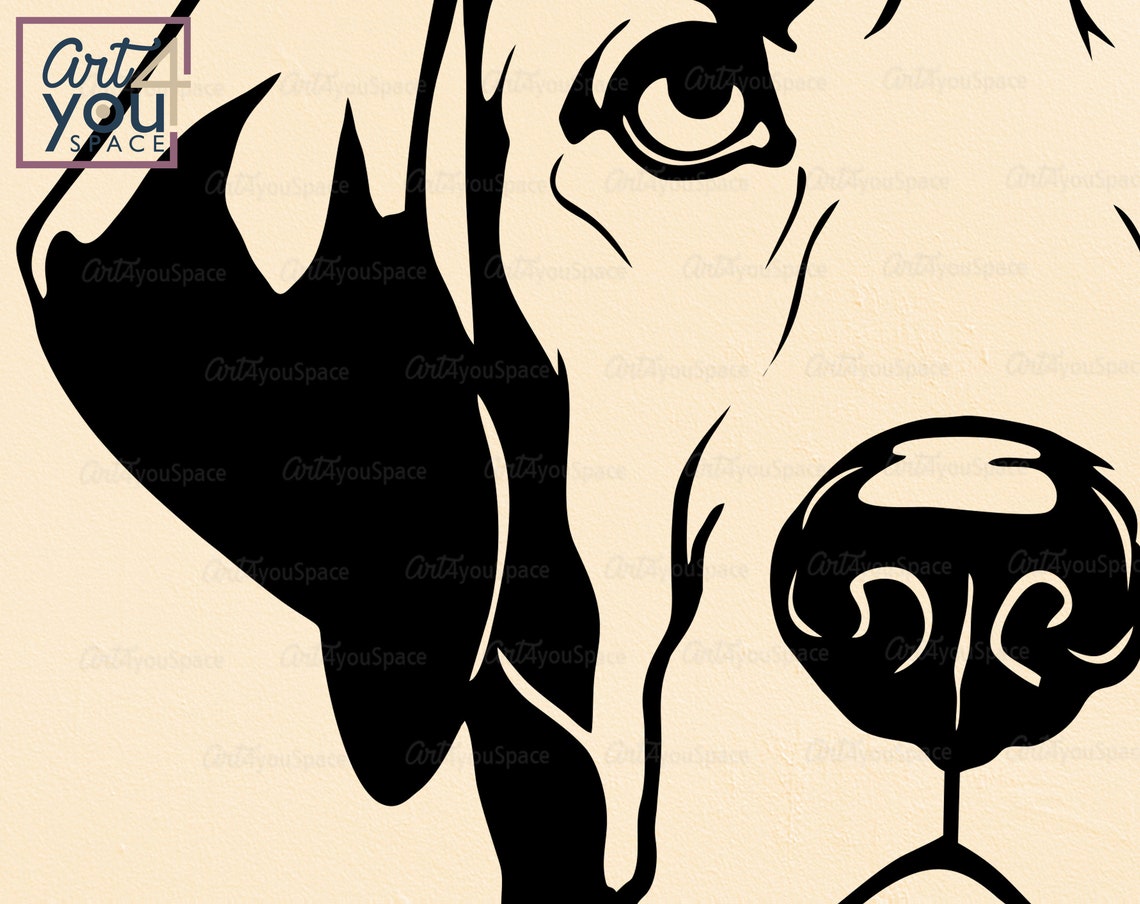 Labrador Retriever svg Lab Head dog Face svg for cricut pet | Etsy