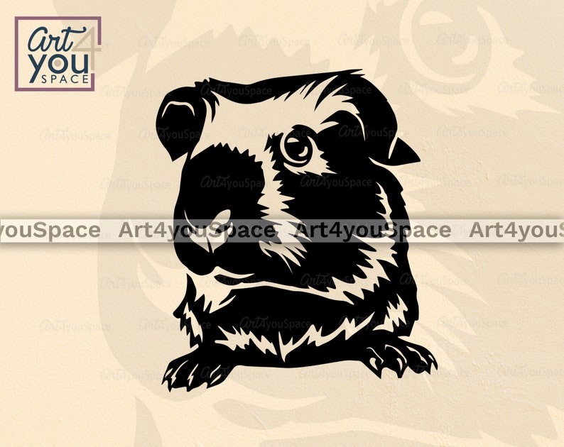 Download Guinea Pig Clipart Svg files for Cricut cute domestic pet ...