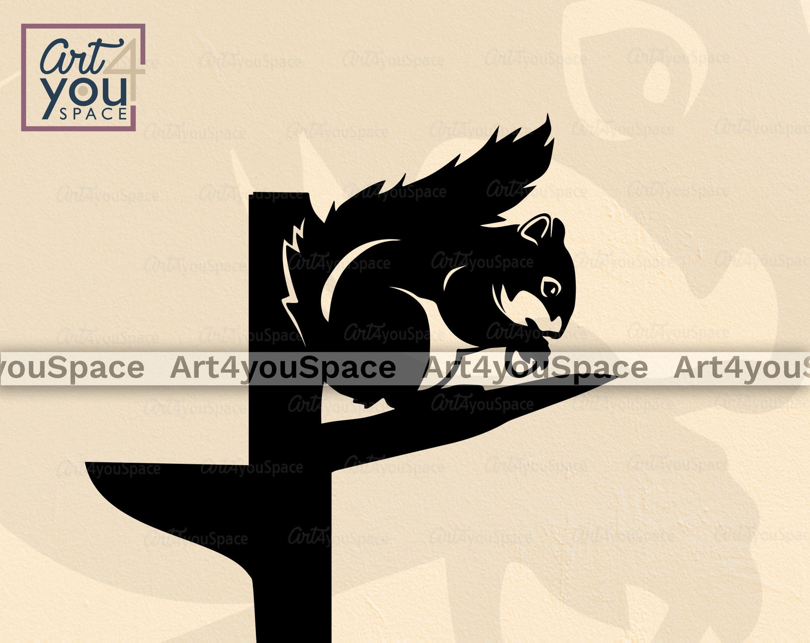 Squirrel SVG File for Cricut Woodland Animal Clipart | Etsy