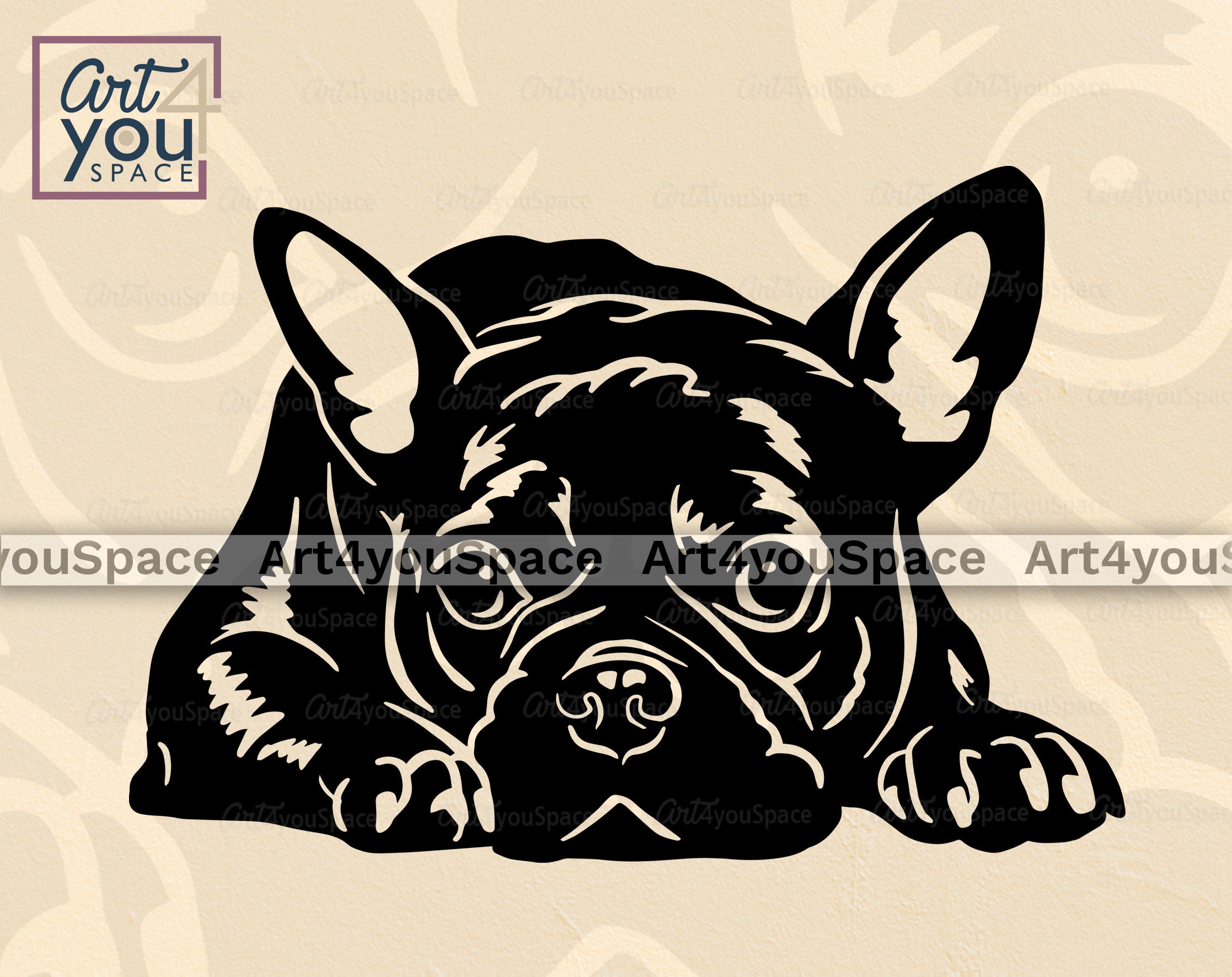 French Bulldog SVG Frenchie Clipart Dog Svg Cricut Download - Etsy