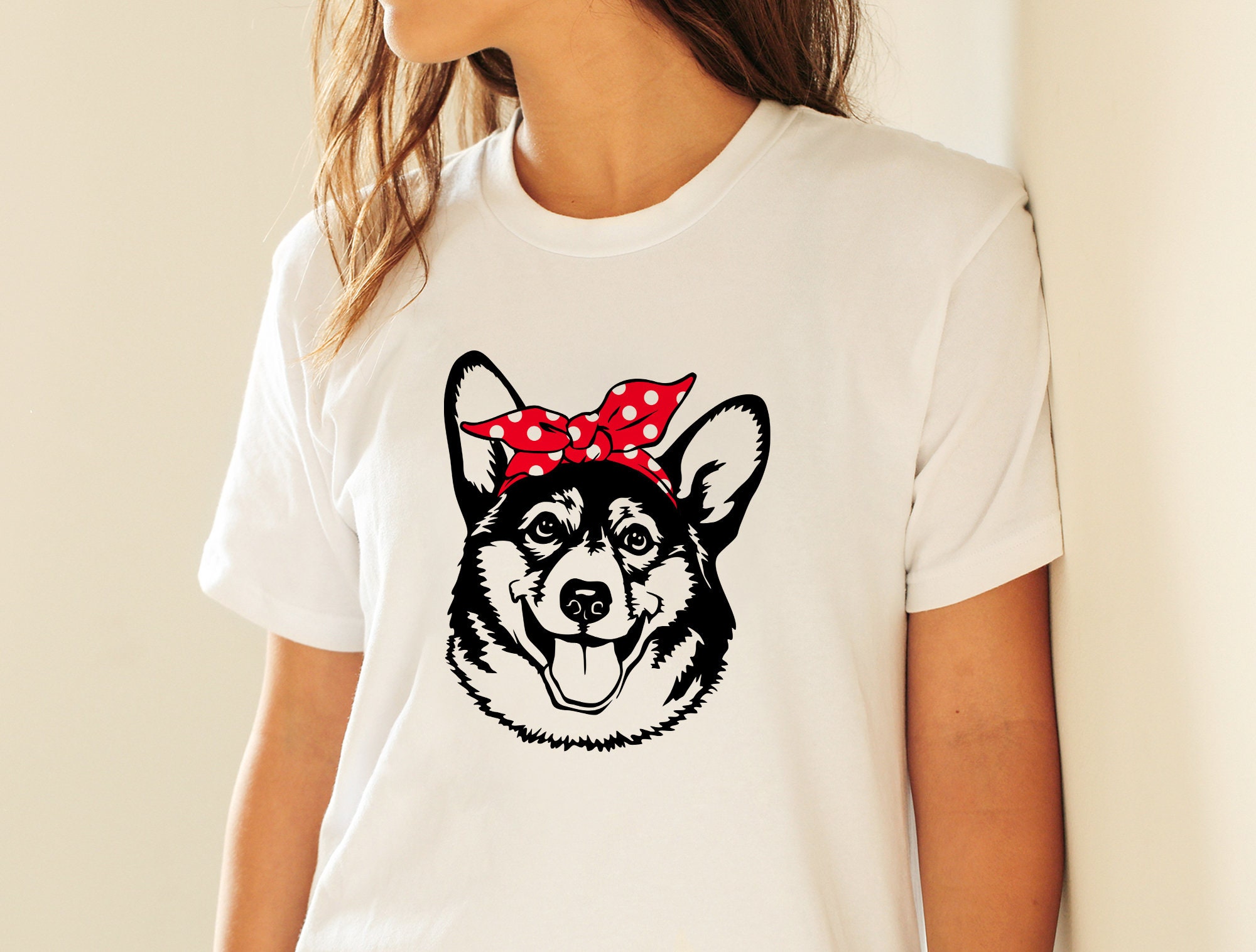 Corgi svg peeking dog svg cricut Corgi face dxf head | Etsy