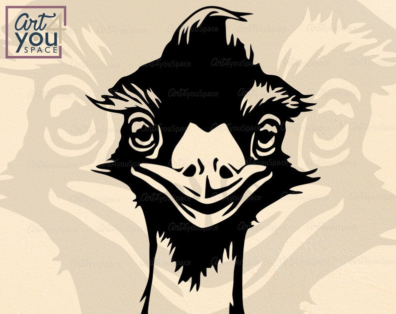 Download Cute Emu svg Cricut australian bird vector farm animal png | Etsy