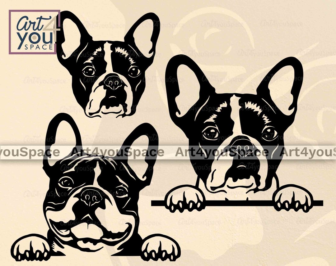 French Bulldog SVG, Dog Svg File for Cricut Download, Frenchie Clipart ...