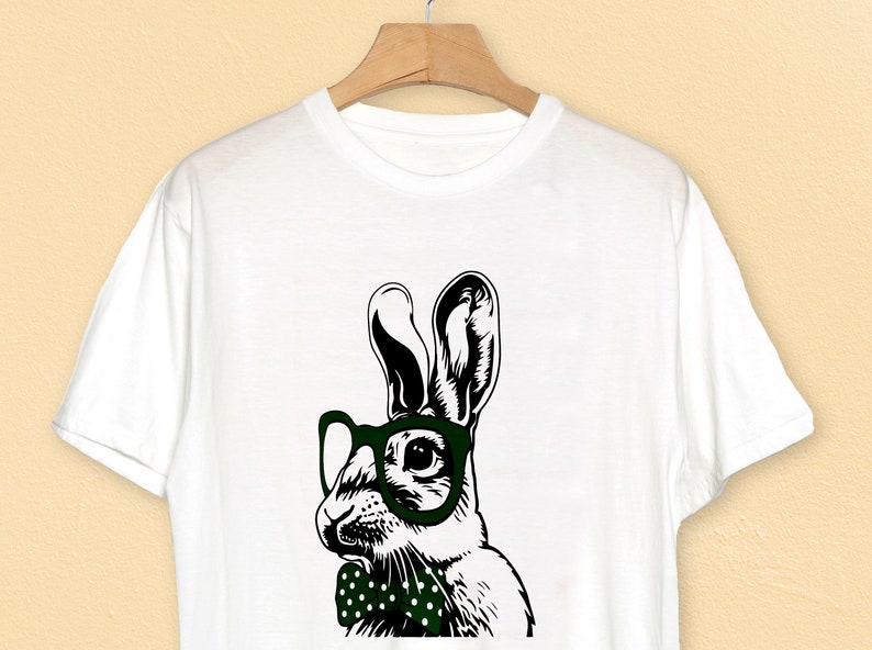 Download Rabbit SVG Bunny glasses bandana svg files for cricut | Etsy